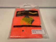 15 X BRAND NEW BEAR FLEX HIGH COMFORT BREATHABLE LIGHTWEIGHT HIGH VIZ JACKETS SIZE XL R4