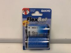 120 X SANYO FLEXBAT ADAPTERS R4