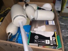 70 PIECE MIXED LOT INCLUDING LIGHTS, TOILET BRUSHES ETC S1L