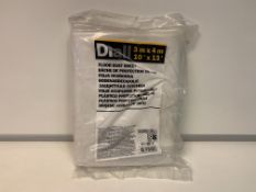 20 X BRAND NEW DIALL 3M X 4M FLOOR DUST SHEETS R2
