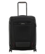 BRAND NEW SAMSONITE PRO DLX MOBILE OFFICE SPINNER TOP POCKET 4 WHEELS 56CM BLACK RRP £345 R8