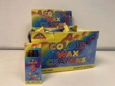 460 X BRAND NEW PACKS OF WAX CRAYONS R3