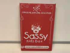 100 X BRAND NEW SASSY KIDS BOXES R3