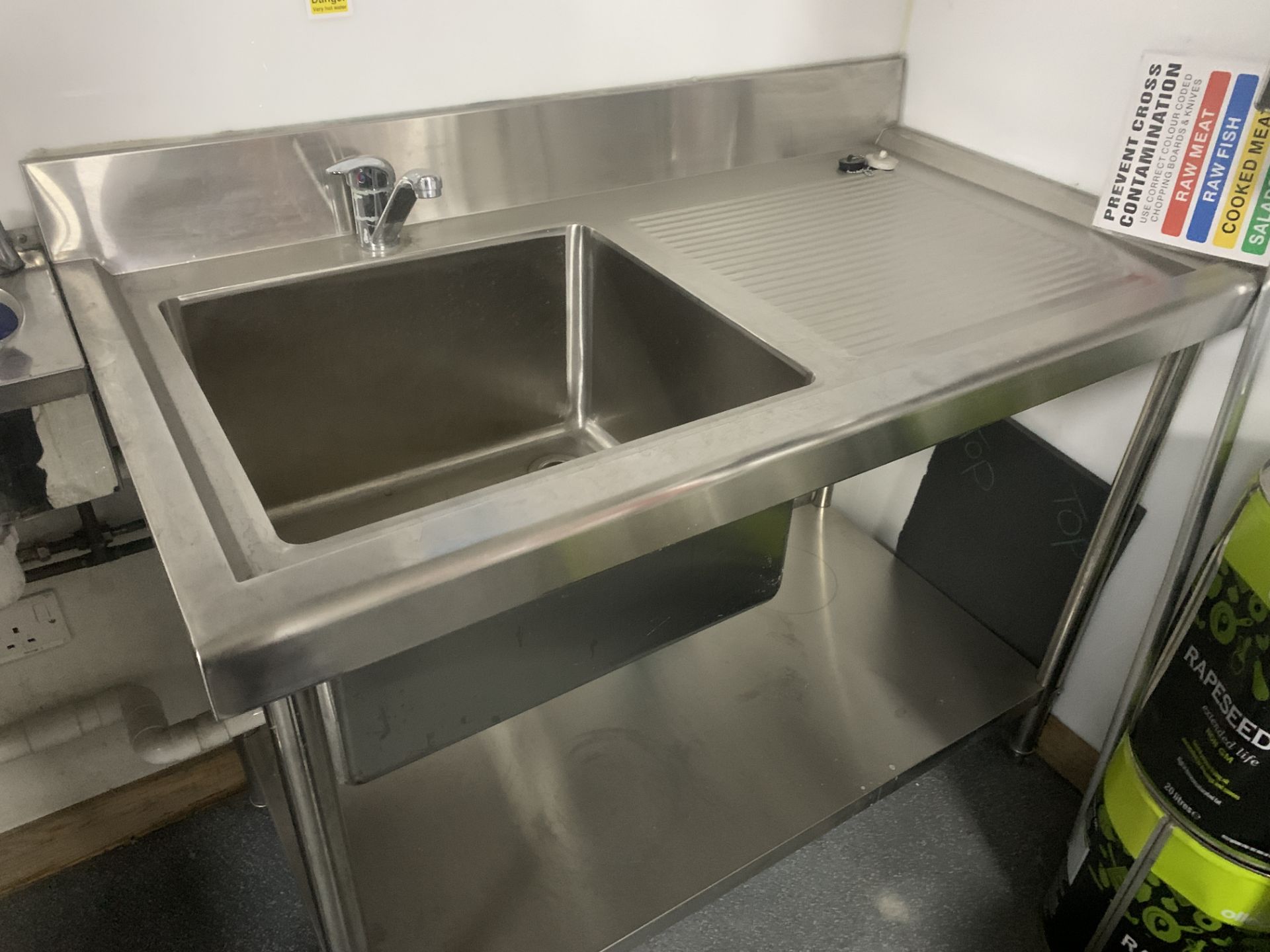 STAINLESS STEEL POT WASHING UNIT 1200L X 660D X 900H