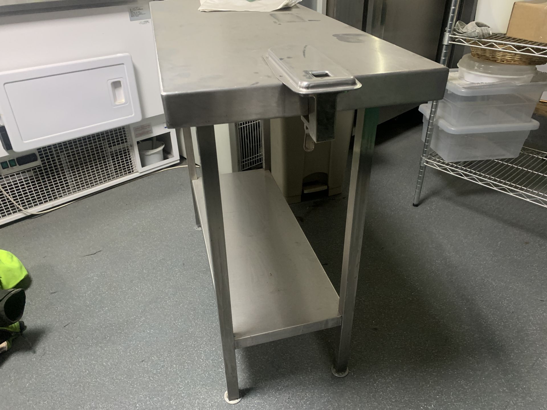 STAINLESS STEEL WORK BENCH WITH UNDERSHELF 440W X 1000D X 890H - Image 2 of 2