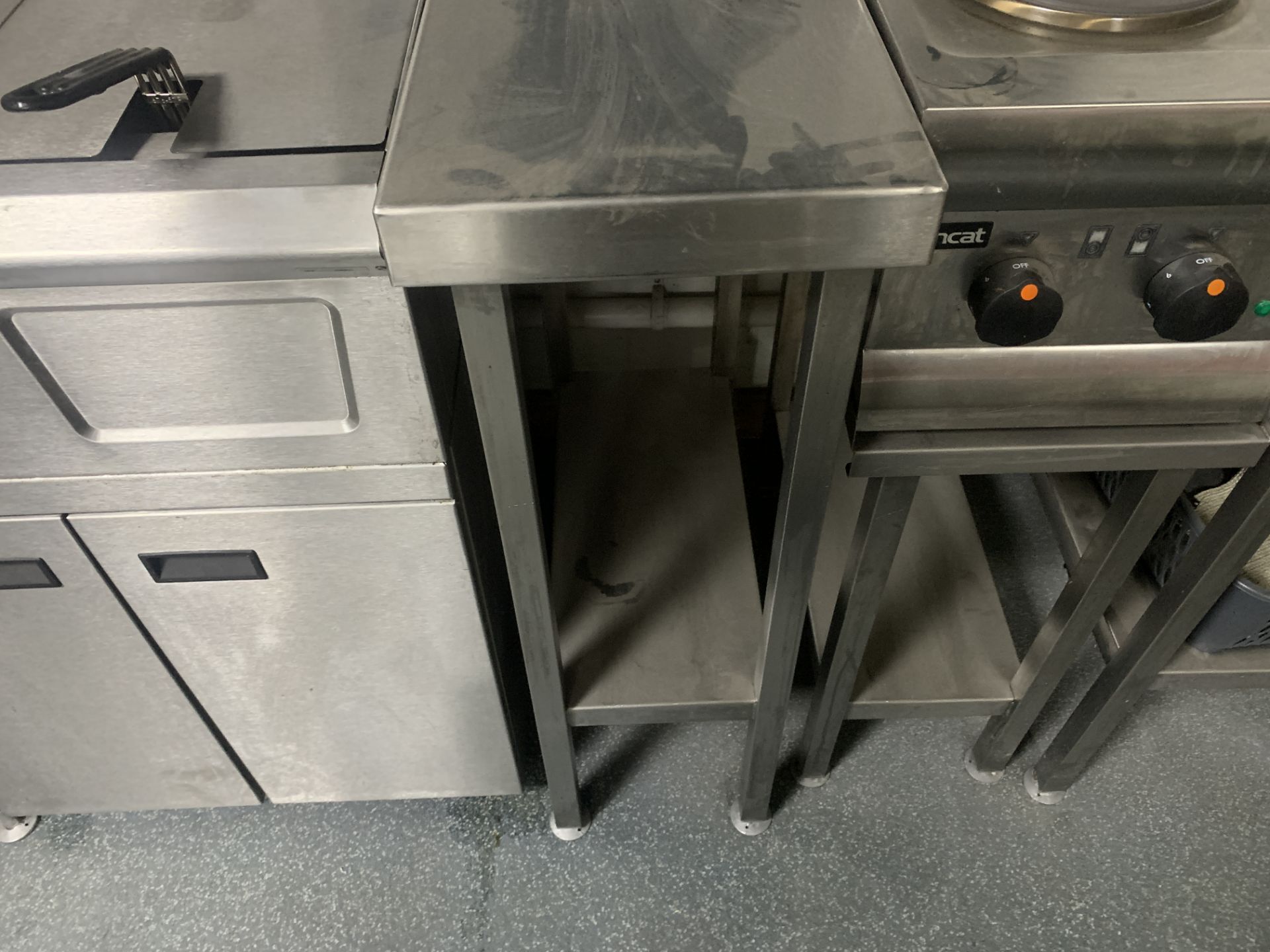 STAINLESS STEEL PREP TABLE WITH UNDERSHELF 900H X 660D X 300W - Image 2 of 2