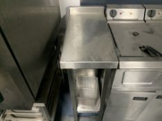 STAINLESS STEEL PREP TABLE WITH UNDERSHELF 900H X 660D X 300W