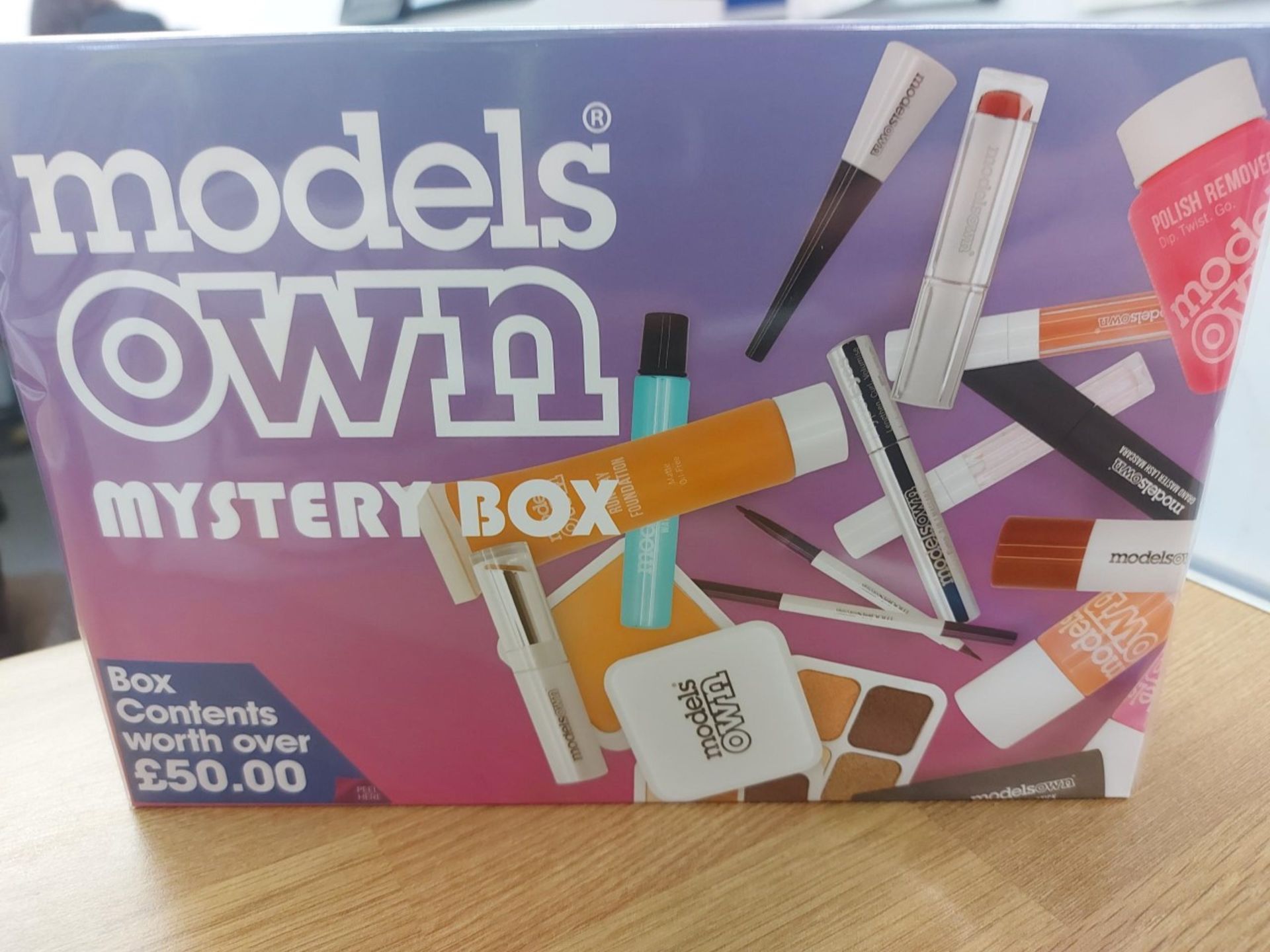 NEW SEALED MODELS OWN MYSTERY MAKE UP BOXES. BOX CONTAINS OVER £50 WORTH OF MODELS OWN MAKE UP