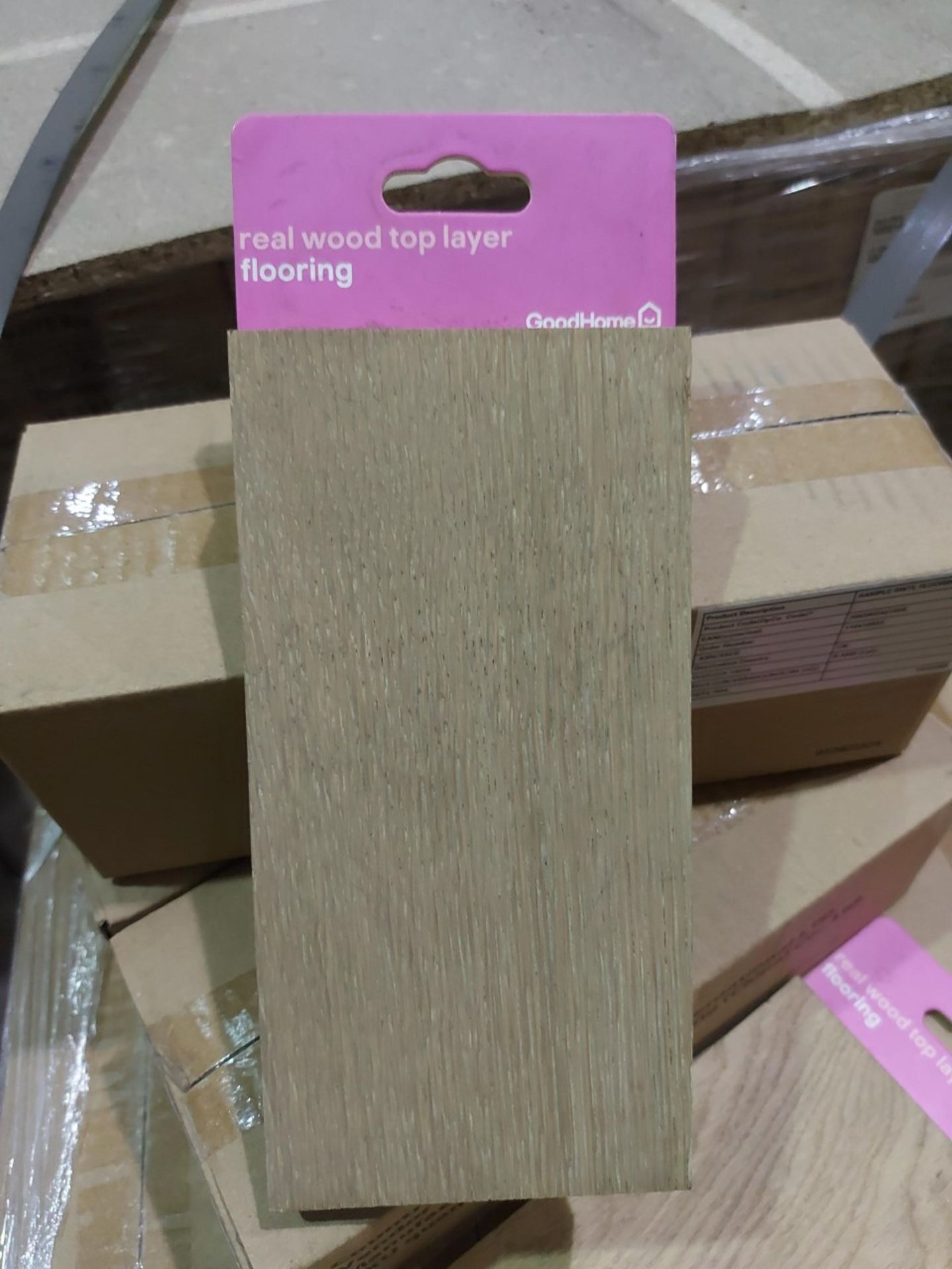 (Z255) PALLET TO CONTAIN 350 X PINGORA REAL WOOD TOP LAYER FLOORING PIECES