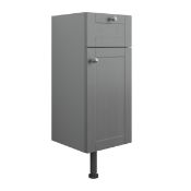 (SUPRM208) NEW Benita Grey Ash 1 Door and 1 Drawer Base Unit 300mm. RRP £300.00. Benita fitted