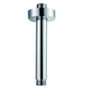 (SP95) New Synergy Round Ceiling Mounted Shower Arm 120mm Length - Chrome. Standard ceiling