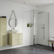 (SUPRM195) NEW 900x300mm - 8mm - Premium EasyClean Wetroom and rotatable panel.Rrp £399.99.8mm