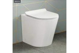 New & Boxed Lyon Back To Wall Toilet With Slim Seat. RRP £349.99 Each. Our Lyon Back To Wall