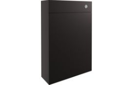 (SP166) New ALBA 600MM SLIM WC UNIT – MATT GRAPHITE GREY. Durable 18mm cabinet, sides and back.