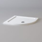 (SUPRM241) NEW 1000x1000mm Quadrant Ultra Slim Stone Shower Tray. RRP £299.99. Designed and made