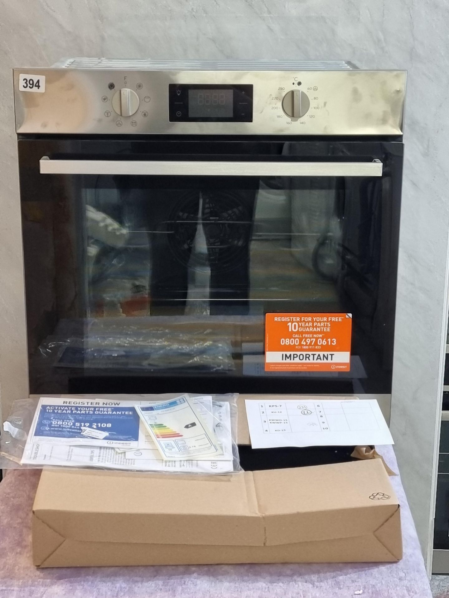 Indesit Aria Built In Electric Single Oven IFW6340IXUK Stainless Steel RRP £200