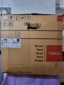 Teka WISH Integrated Single Electric Oven - Black/Stainless Steel HLB 840 RRP £400