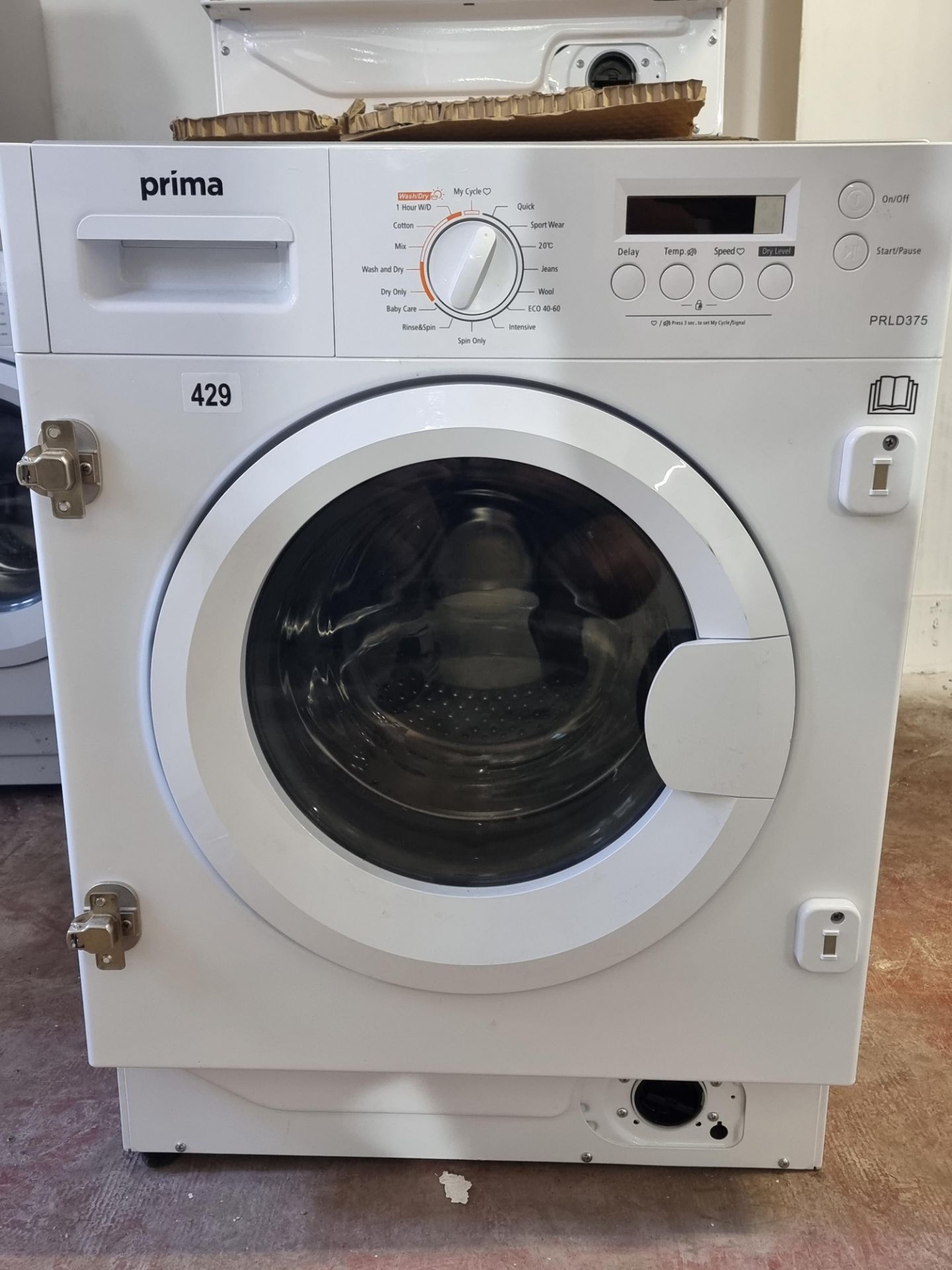 Prima 8Kg Fully Integrated Washer Dryer PRLD375 White £520