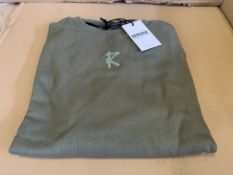 20 X BRAND NEW RISK COUTURE OLIVE TRACKSUIT TOPS SIZE SMALL S1L