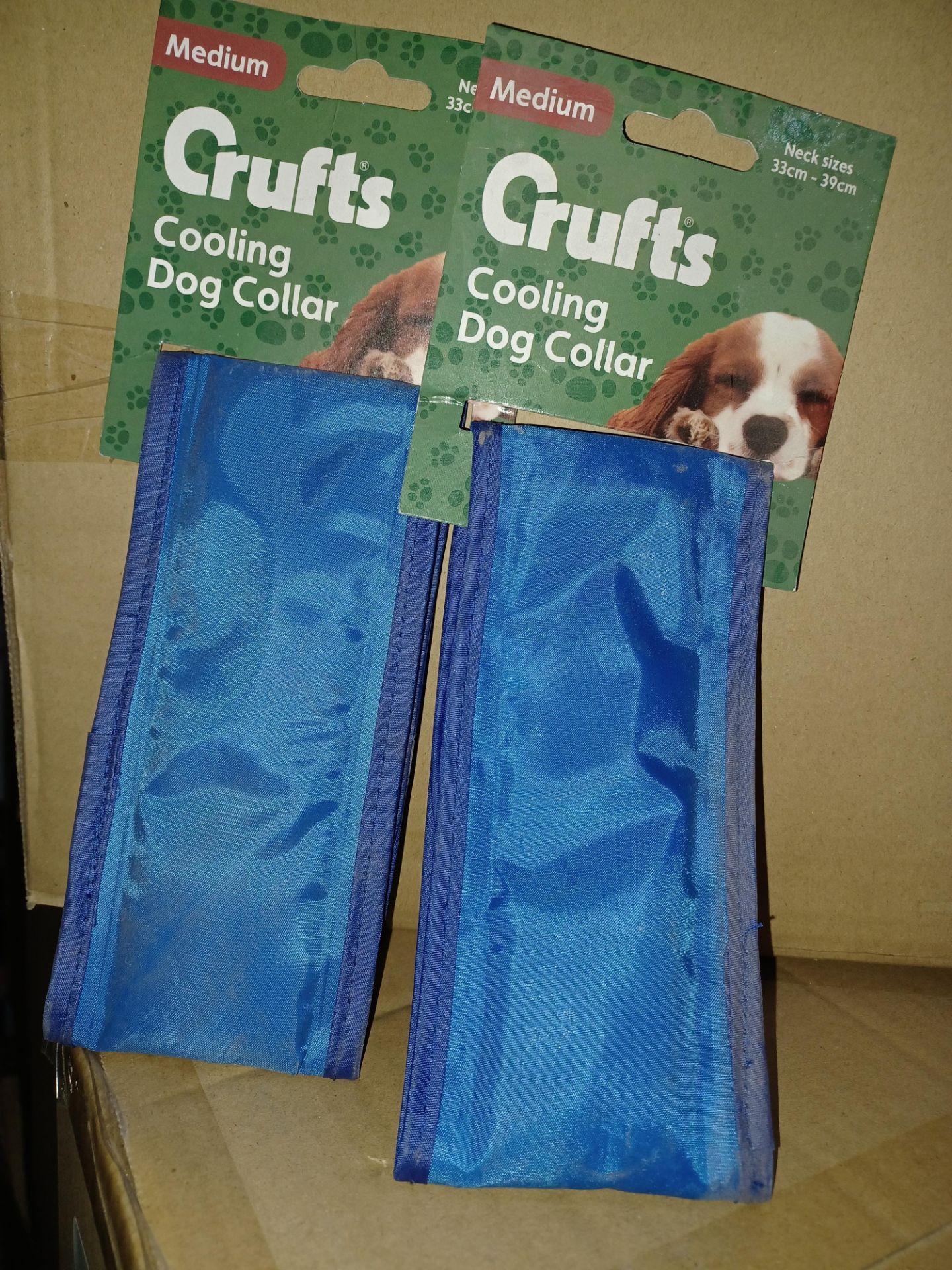 36 X BRAND NEW CRUFTS COOLING DOG COLLARS (SIZES MAY VARY) R19