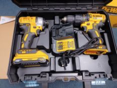DEWALT DCK2060L2T-SFGB 18V 3.0AH LI-ION XR BRUSHLESS CORDLESS TWIN PACK WITH 1 BATTERY CHARGER AND