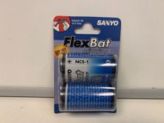 120 X SANYO FLEXBAT ADAPTERS R4