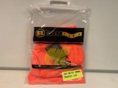 18 X BRAND NEW BEAR FLEX WATER PROOF HIGH VIS TROUSERS SIZE LARGE R4