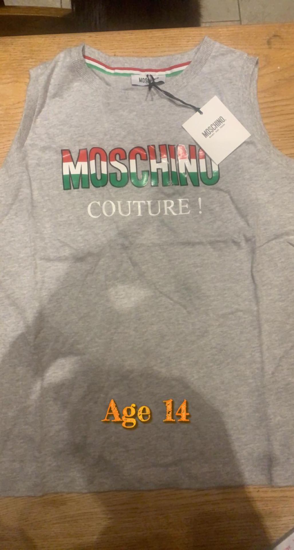 MOSCHINO COUTURE VEST TOP AGE 14 BRAND NEW WITH TAGS