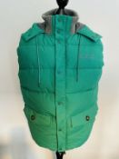 BRAND NEW CREW CLOTHING AMBLEWORTH GREEN HOODED GILLET SIZE LARGE RRP £139 -3