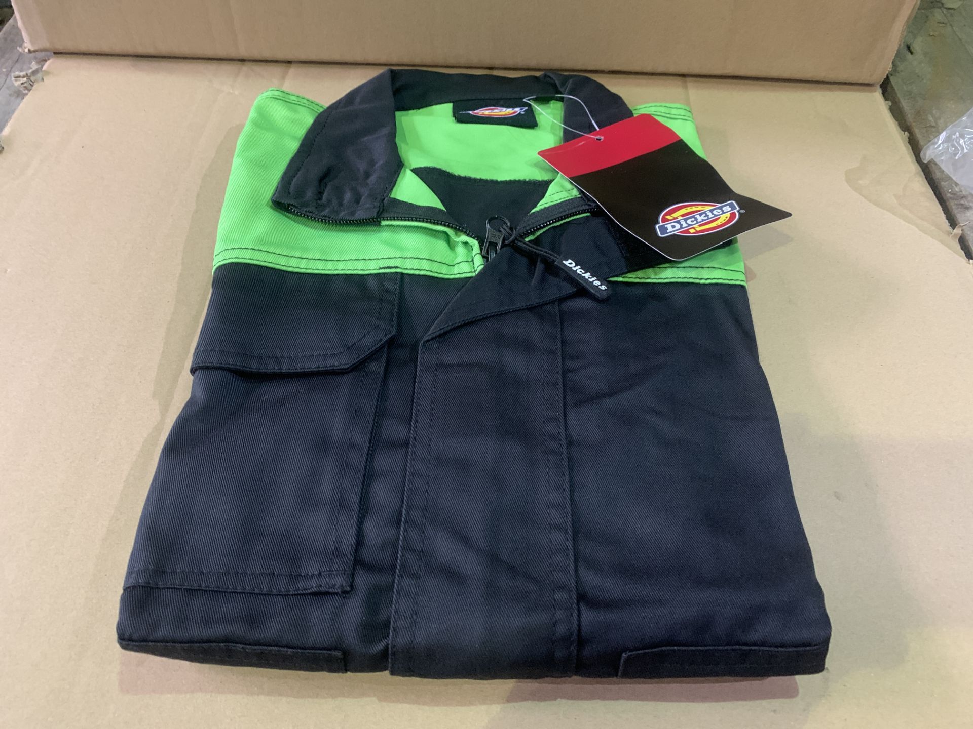 5 X BRAND NEW DICKIES EVERYDAY BLACK/LIME JACKETS SIZE SMALL RRP £45 EACH R15