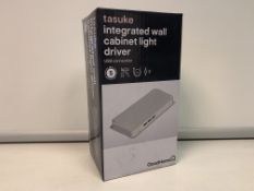 24 x NEW BOXED TASUKE INTEGRATED WALL CABINET LIGHT DRIVER - USB CONNECTION - 2M WIRE - 36W. (