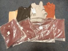 7 X MIXED JUMPERS CLOTHING LOT WITH BRANDS SUCH AS BILLABONG AND ELEMENT IN VARIOUS SIZES - ER