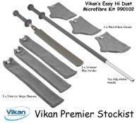 3 X BRAND NEW VIKAN 990102 EASY HI DUST MICROFIBER KIT 1320MM X 195MM X 110MM GREY RRP £80 EACH S1R