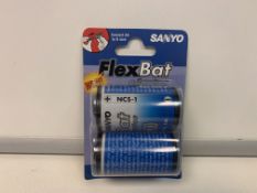 120 X SANYO FLEXBAT ADAPTERS R4