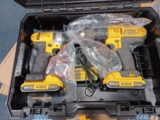 DEWALT DCD776 DCF885 2 BATTERIES CHARGER AND CARRY CASE UNCHECKED/UNTESTED - ER