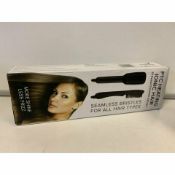 10 X NEW BOXED FALCON PTC HEATING IONIC HAIR STRAIGHTENING BRUSHES. RRP £30 EACH (ROW10/11)