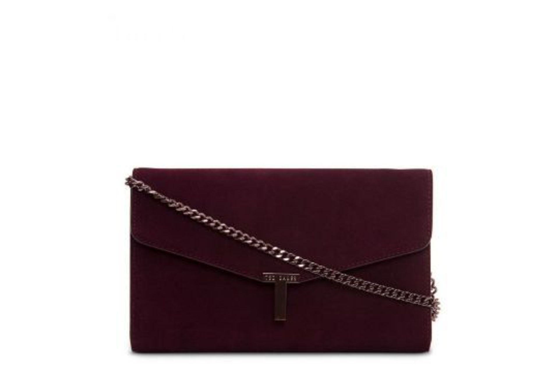 BRAND NEW TED BAKER JAKIEE DEEP PURPLE T CLUTCH BAG (2184) RRP £119 - 1