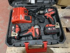 MILWAUKEE M18 CBLPP2A-402C 18V 4.0AH LI-ION REDLITHIUM BRUSHLESS CORDLESS COMBI DRILL & IMPACT