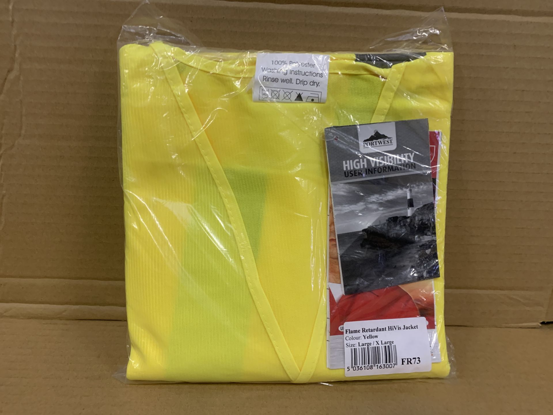 12 X BRAND NEW RAINCHIEF HIGH VIS ZIP UP JACKETS SIZE XL S2