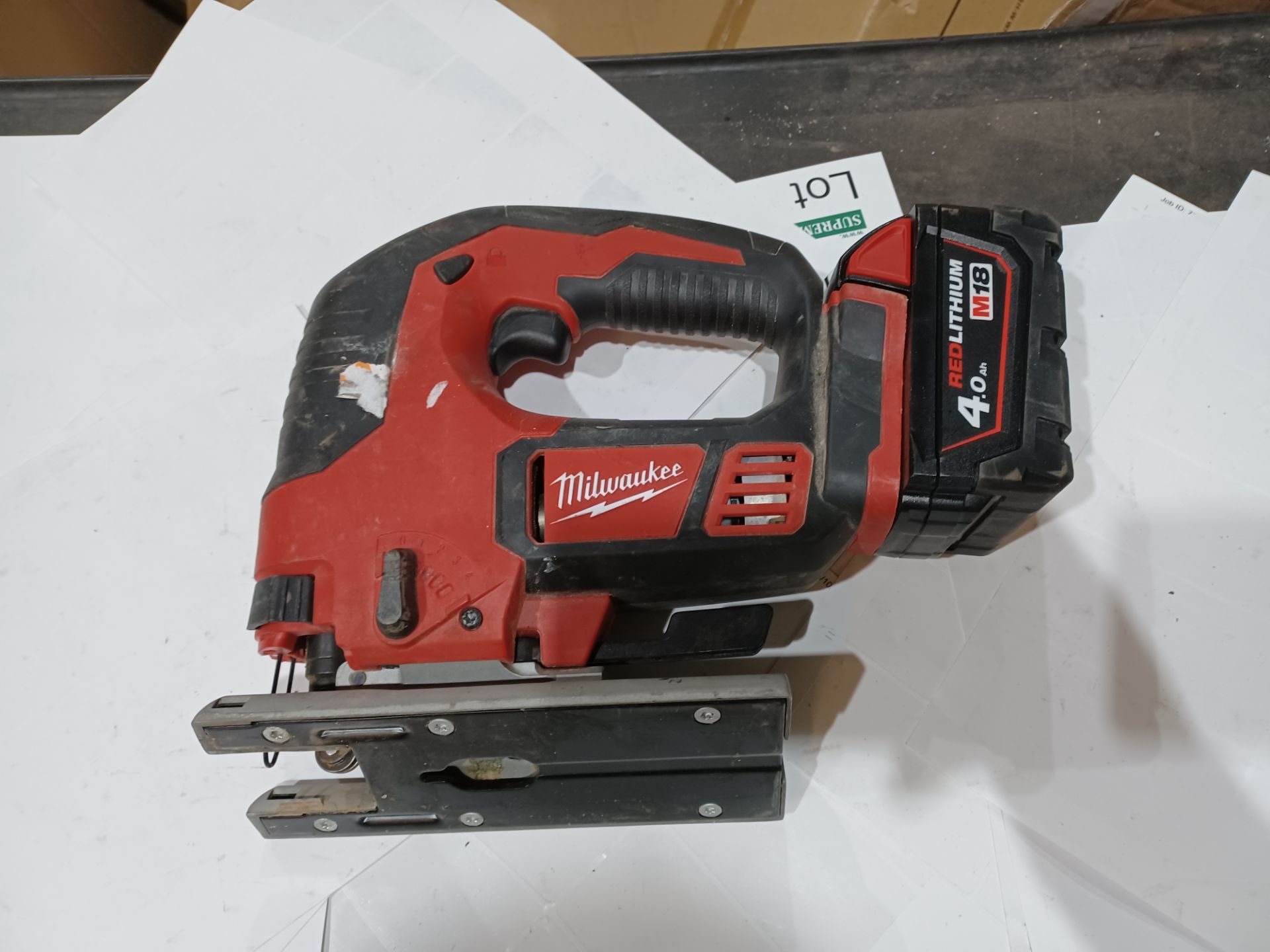 MILWAUKEE M18 BJS-0 18V LI-ION CORDLESS JIGSAW - BARE WITH BATTERY UNCHECKED/UNTESTED - BWPCK