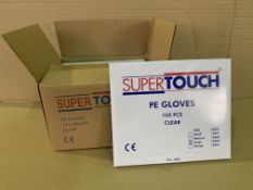 10000 X BRAND NEW SUPERTOUCH DISPOSABLE GLOVES R15