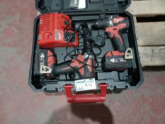 MILWAUKEE M18 CBLPP2A-402C 18V 4.0AH LI-ION REDLITHIUM BRUSHLESS CORDLESS COMBI DRILL & IMPACT