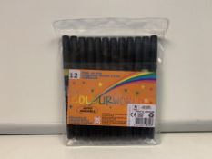 57 X BRAND NEW PACKS OF 12 COLOURWORLD SUPER WASHABLE FIBRETIP PENS R1