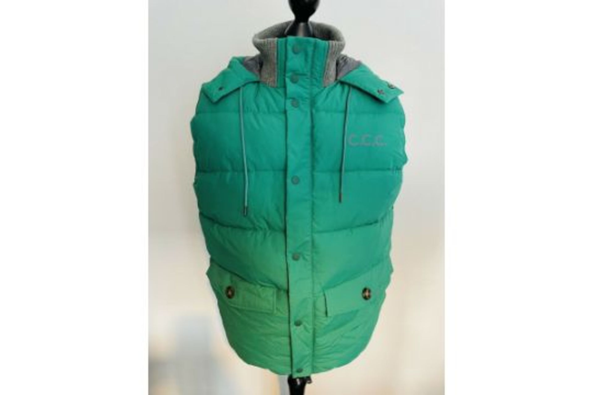 BRAND NEW CREW CLOTHING AMBLEWORTH GREEN HOODED GILLET SIZE LARGE RRP £139 -2