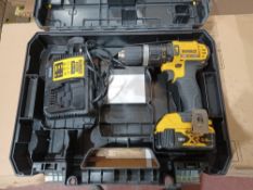 DEWALT DCD785P2T-SFGB 18V 5.0AH LI-ION XR CORDLESS COMBI-HAMMER DRILL COMES WITH BATTERY, CHARGER