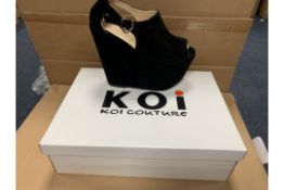 20 X ASSORTED BRAND NEW KOI FASHION SHOES IN VARIOUS STYLES AND SIZES RRP £35-60 EACH