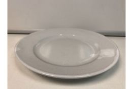 6 X BRAND NEW PACKS OF 24 ROYAL GENWARE 23CM WHITE CLASSIC WINGED PLATES R2 T