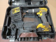 DEWALT DCD785P2T-SFGB 18V 5.0AH LI-ION XR CORDLESS COMBI-HAMMER DRILL COMES WITH BATTERY, CHARGER