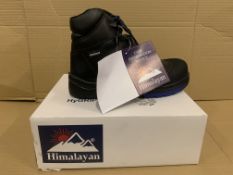 7 X BRAND NEW HIMALAYAN WATERPROOF BLACK WORK BOOTS SIZE 7 S2