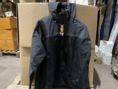 4 X NEW PACKAGED SITE NINEBARK WATERPROOF JACKET GREY. SIZE: EXTRA LARGE. (ROW19) Windstopper jacket